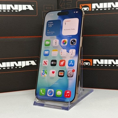 Enlarged photograph of Apple iPhone 16 Pro 512GB Unlocked – 87% Battery Health – Desert Titanium