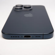 Apple iPhone 15 Pro 128GB Blue Titanium 100% Battery