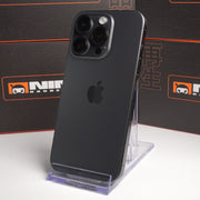 Apple iPhone 15 Pro 128GB Black Titanium — Unlocked — Very Good — 100% Battery